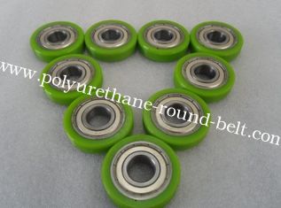 Erosion resistant Polyurethane Wheels Industrial Bisque PU Coating With Iron Core