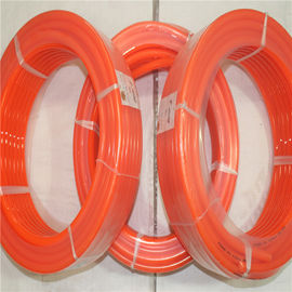 Smooth Pu Round Belting In Roll With High Stretch , Orange Color