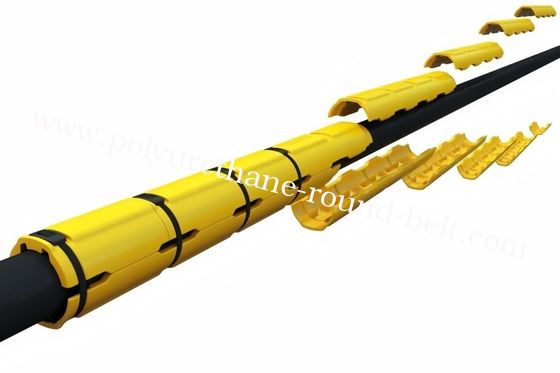 Underwater Pu Subsea Cable Protection Red Color