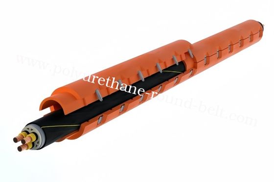 Underwater Pu Subsea Cable Protection Red Color